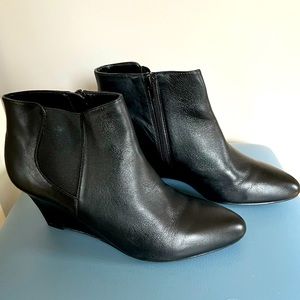 Deals for Nine West Black Wedge Booties 